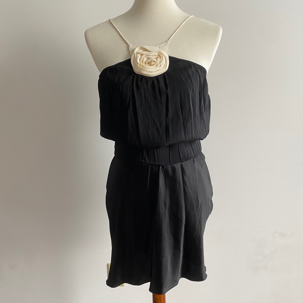 Never Worn Lia Kes Black Magnolia Rose Tunic Dress